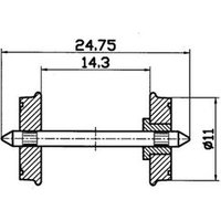 ROCO 40264 H0 RP-25-Radsatz ROCO 40264 H0 RP-25-Radsatz von Roco