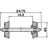 ROCO 40266 H0 RP-25-Radsatz ROCO 40266 H0 RP-25-Radsatz von Roco