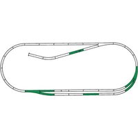 ROCO 42011 H0 ROCO LINE Gleisset C (Gleise mit Bettung) von Roco