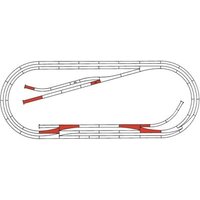 ROCO 42013 H0 ROCO LINE Gleisset E (Gleise mit Bettung) von Roco