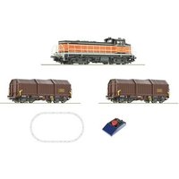 ROCO 51335 H0 Analog Start Set: Diesellokomotive BB 63000 mit Güterzug, SNCF, Ep. IV-V von Roco