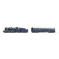 ROCO 61471 H0 2-tlg. Set: Dampflokomotive Gattung S 3/6 und Salonwagen, K.Bay.Sts.B., Ep. I von Roco