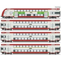 ROCO 6210148 H0 4-tlg. Set: Doppelstockwagen, CFL, Ep. VI von Roco