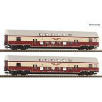 ROCO 6280046 TT 2er Set 2 Doppelstockwagen DBmu „Sputnik“, DR, Ep. IV ROCO 6280046 TT 2er Set 2 Doppelstockwagen DBmu „Sputnik“, DR, Ep. IV von Roco