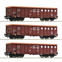 ROCO 6600087 H0 3-tlg. Set: Offene Güterwagen, Budamar, Ep. VI ROCO 6600087 H0 3-tlg. Set: Offene Güterwagen, Budamar, Ep. VI von Roco