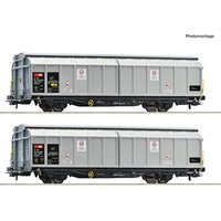 ROCO 6600110 H0 2-tlg. Set: Schiebewandwagen Hbbillns, SBB Cargo, Ep. VI ROCO 6600110 H0 2-tlg. Set: Schiebewandwagen Hbbillns, SBB Cargo, Ep. VI von Roco