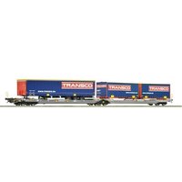 ROCO 6600113 H0 Doppeltaschen-Gelenkwagen T3000e, HUPAC, Ep. V-VI ROCO 6600113 H0 Doppeltaschen-Gelenkwagen T3000e, HUPAC, Ep. V-VI von Roco