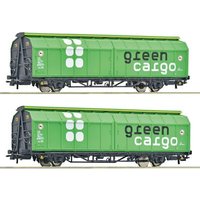 ROCO 6600114 H0 2-tlg. Set: Schiebewandwagen Hbillns-v "Green Cargo", SJ, Ep. VI ROCO 6600114 H0 2-tlg. Set: Schiebewandwagen Hbillns-v "Green Cargo", SJ, Ep. VI von Roco