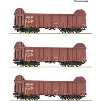ROCO 6600131 H0 3-tlg. Set: Offene Güterwagen Ealos-t, DB AG, Ep. V-VI ROCO 6600131 H0 3-tlg. Set: Offene Güterwagen Ealos-t, DB AG, Ep. V-VI von Roco