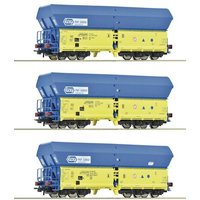 ROCO 6600136 H0 3-tlg. Set: Selbstentladewagen Falns, PKP, Ep. V-VI von Roco