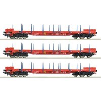 ROCO 6600219 H0 3-tlg. Set: Rungenwagen Rs, RCW, Ep. VI von Roco