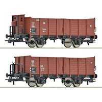 ROCO 6600267 H0 2-tlg. Set: Offene Güterwagen Om 12, DB, Ep. III ROCO 6600267 H0 2-tlg. Set: Offene Güterwagen Om 12, DB, Ep. III von Roco