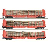 ROCO 6600318 H0 3-tlg. Set: Rungenwagen Rnoos, OnRail, Ep. VI ROCO 6600318 H0 3-tlg. Set: Rungenwagen Rnoos, OnRail, Ep. VI von Roco