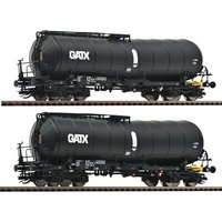 ROCO 6680002 TT 2-tlg. Set: Knickkesselwagen Zaes, GATX, Ep. VI von Roco