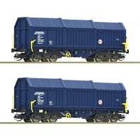 ROCO 6680013 TT 2-tlg. Set: Teleskophaubenwagen Shimmns, ZSSK Cargo, Ep. VI von Roco