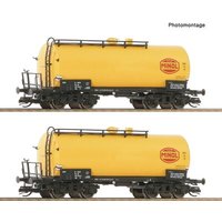 ROCO 6680019 TT 2-tlg. Set: Kesselwagen ZZw "Minol", DR, Ep. IV von Roco