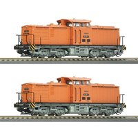 ROCO 7380011 TT 2-tlg Set: Diesellokomotiven 111 018-8 und 111 019-6, DR, Ep. IV von Roco