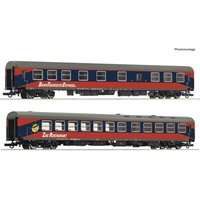 ROCO 74027 H0 2-tlg. Set: Reisezugwagen WRm und Bdomsb, BTE, Ep. VI von Roco
