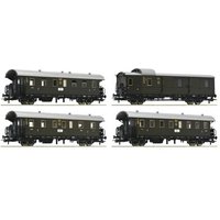 ROCO 74102 H0 4-tlg. Set: Personenwagen „Donnerbüchse“, DRG, Ep. II von Roco