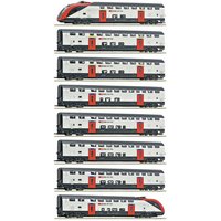 ROCO 7720007 H0 AC 8-tlg. Set: Fernverkehrs-Doppelstockzug RABe 502 Sound Wechselstrom, SBB, Ep. VI von Roco