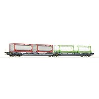 ROCO 77388 H0 Doppeltaschen-Gelenkwagen Sdggmrs 738/T3000e, CEMAT, Ep. VI ROCO 77388 H0 Doppeltaschen-Gelenkwagen Sdggmrs 738/T3000e, CEMAT, Ep. VI von Roco