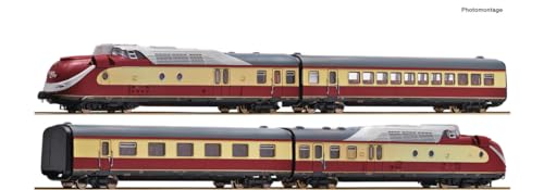 Roco 4-TLG. Zugset Gasturbinentriebzug BR 602 Tee/IC DB | AC Sound | Spur H0#7720002 von Roco