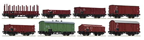 Roco 44001 H0 8er-Set Güterwagen der CSD von Roco