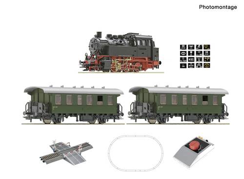 Roco 5100001 H0 Analog Start Set: Dampflokomotive BR 80 mit Personenzug von Roco