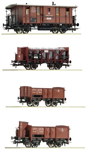 Roco 6600073 H0 4er-Set Güterzug der K.P.E.V von Roco