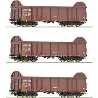 Roco 6600131 H0 3er-Set Offene Güterwagen der DB AG von Roco
