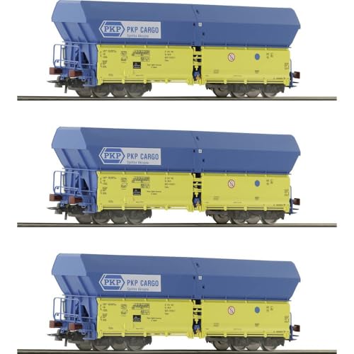 Roco 6600136 H0 3er-Set Selbstentladewagen der PKP von Roco