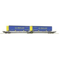 Roco 6600137 H0 Doppeltaschen-Gelenkwagen T3000e der Hupac Roco 6600137 H0 Doppeltaschen-Gelenkwagen T3000e der Hupac von Roco