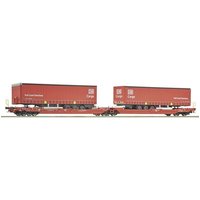 Roco 6600168 Güterwagen DC Doppeltaschen-Gelenkwagen, Gattung Sdggmrs 738/T3000e, der Deutschen Bahn Roco 6600168 Güterwagen DC Doppeltaschen-Gelenkwagen, Gattung Sdggmrs 738/T3000e, der Deutschen Bahn von Roco