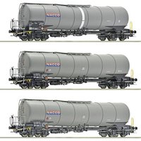 Roco 6600197 Güterwagen DC Wagenset mit drei 4-achsigen Kesselwagen, Gattung Zacns, der NACCO Roco 6600197 Güterwagen DC Wagenset mit drei 4-achsigen Kesselwagen, Gattung Zacns, der NACCO von Roco