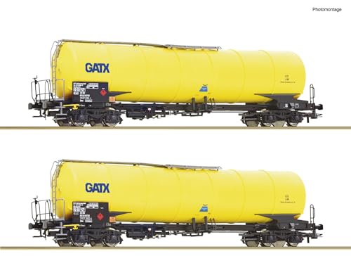Roco 76025 H0 2er-Set Kesselwagen der GATX Gelbe Lackierung Roco 76025 H0 2er-Set Kesselwagen der GATX Gelbe Lackierung von Roco