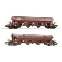 Roco 77036 H0 2er-Set Schwenkdachwagen der DB Roco 77036 H0 2er-Set Schwenkdachwagen der DB von Roco