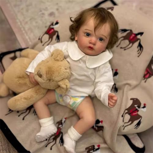 24 Zoll Ayana Reborn Babypuppe Kleinkind Neugeborene Puppe Prinzessin Mädchen Lebensechte Soft Touch 3D Skin Art Puppe von Roctiluny