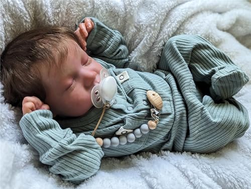 Roctiluny 19 Zoll lebensechte Levi Reborn Baby realistische weiche Körper Alive Bebe Neugeborene fertige Handwurzelhaarpuppe von Roctiluny
