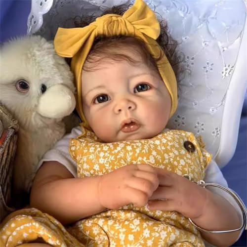 Roctiluny Kleinkind-Reborn-Babypuppen, 20 Zoll, realistische Neugeborene, Geschenk für Kinder ab 3 Jahren von Roctiluny