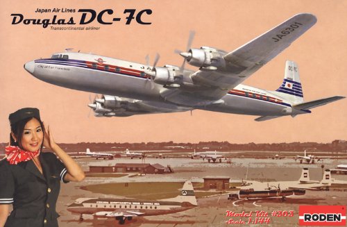 Roden 303 Modellbausatz DC-7C Japan Air Lines von Roden