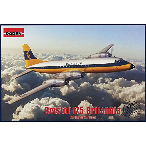 Roden 323 - Modellbausatz Bristol 175 Britannia Monarch Airlines, grau von Roden