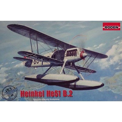 Roden 453 - Modellbausatz Heinkel He51 B.2 von Roden