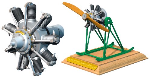 Roden 621 Modellbausatz Gnome Monosoupape 100 h.p Roden 621 Modellbausatz Gnome Monosoupape 100 h.p von Roden