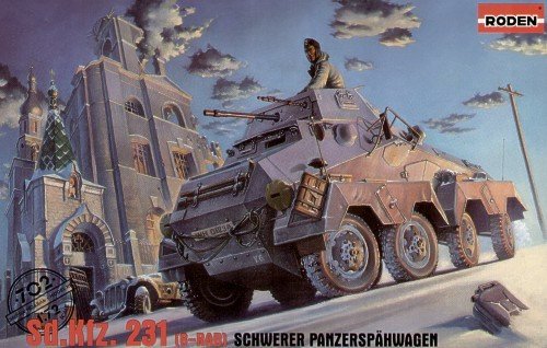 Roden 702 Modellbausatz Sd.Kfz. 231 Schwerer Panzerspähwagen von Roden