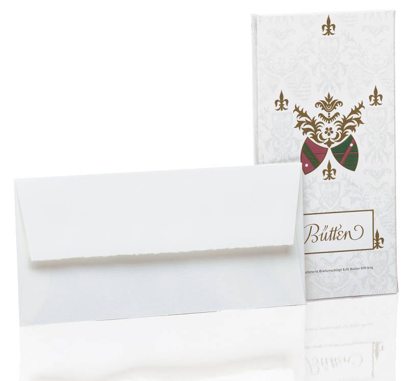 Rössler Papier Zerkall Bütten Briefumschlagpack 20/DL, matt, von Rössler Papier