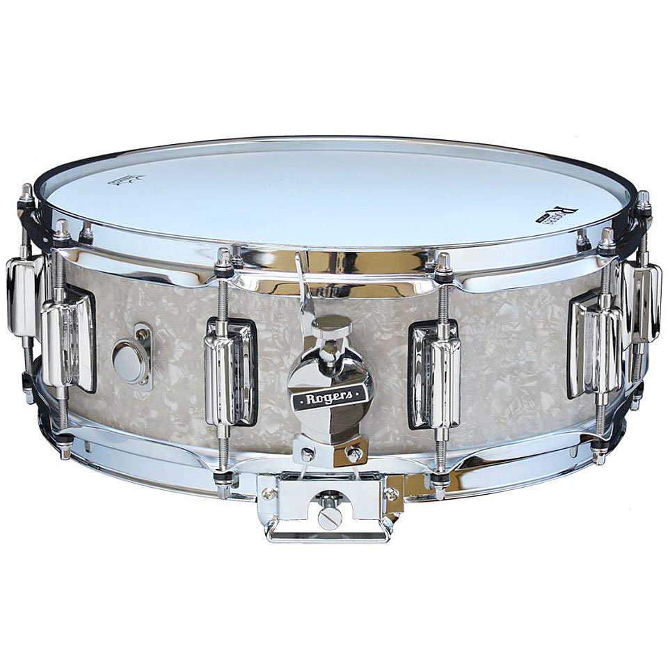 Rogers Dyna-Sonic 14" x 5" Model 36 Beavertail Snare White Marine von Rogers