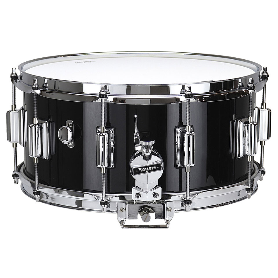 Rogers Dyna-Sonic 14" x 6,5" Model 37 Beavertail Snare Black Gloss von Rogers