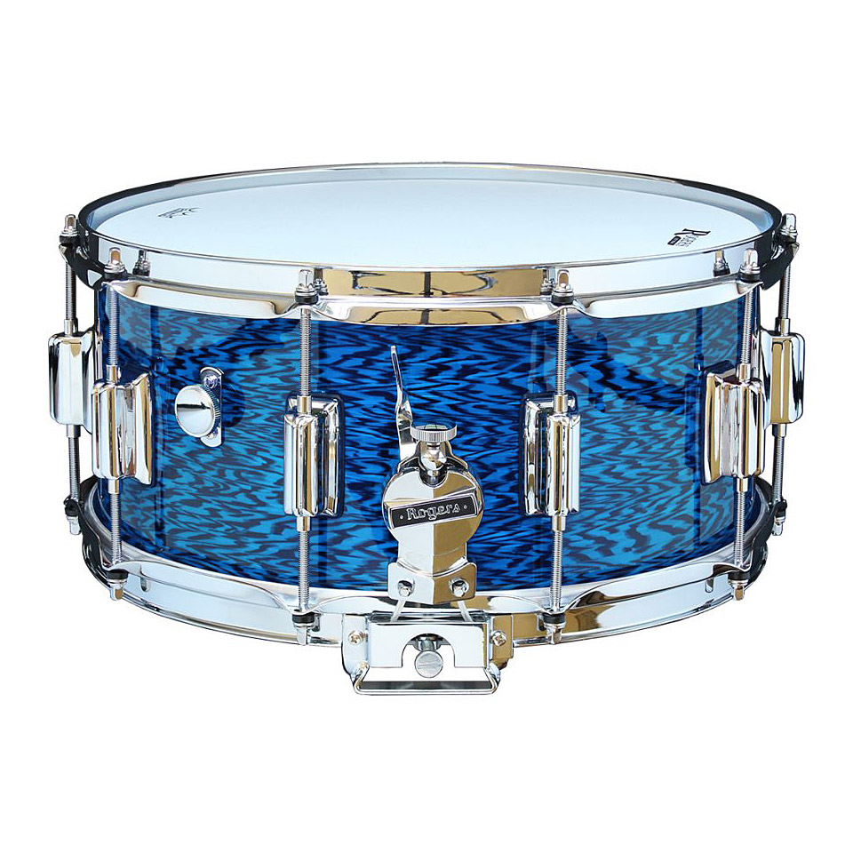 Rogers Dyna-Sonic 14" x 6,5" Model 37 Beavertail Snare Blue Onyx von Rogers