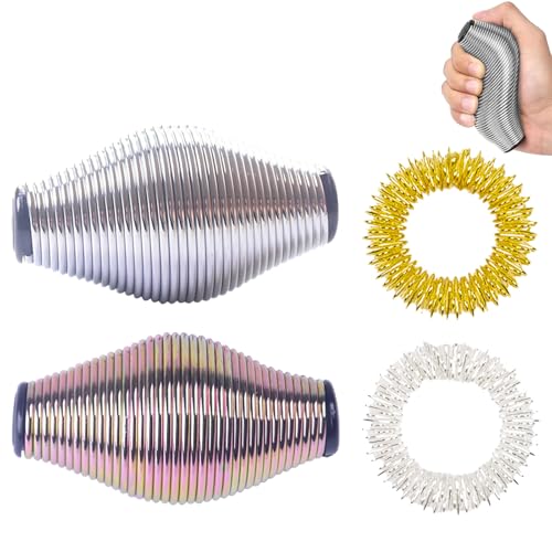 2 Stück Frühlingsspielzeug Rainbow Metall Feder,Handtrainer Stressball Griffkraft,Stressball Erwachsene,Fidget Toys Erwachsene,10 cm,mit 2 Federringen,Geeignet für Party-Geburtstagsgeschenke 2 Stück Frühlingsspielzeug Rainbow Metall Feder,Handtrainer Stressball Griffkraft,Stressball Erwachsene,Fidget Toys Erwachsene,10 cm,mit 2 Federringen,Geeignet für Party-Geburtstagsgeschenke von Roinaid