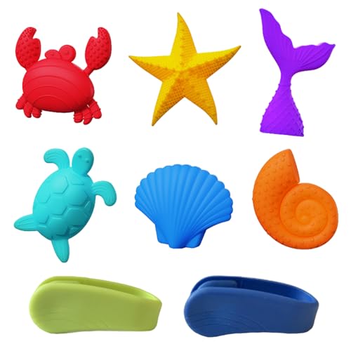 6 Stück Toys Sensory Stones,Stimming Toys Autism,Stressabbau Worry Stone,für Erwachsene Kinder und Schüler,mit 2 Tiger-Mundmassagegerät von Roinaid